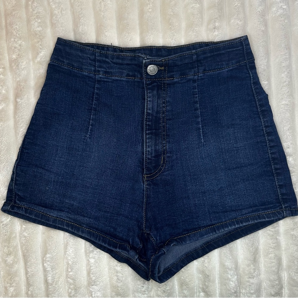 Wild Fable Dark Blue High-Waisted Shorts
